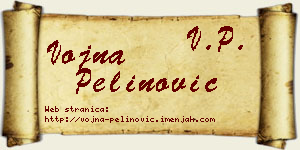 Vojna Pelinović vizit kartica